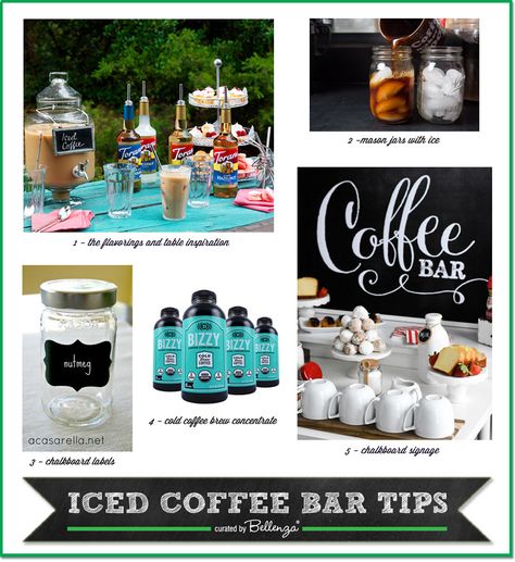 Tips for an Iced Coffee Bar for Summer | Featured on Bellenza Party Blog. Iced Coffee Bar, Coffee Bar Party, Painting Eyes, Coffee Bar Station, How To Make Ice Coffee, Banana Coffee, Iced Coffee Drinks, Cake Coffee, Coffee Party