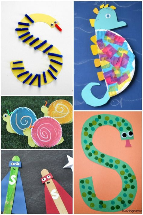 We are continuing our preschool alphabet learning series with Letter S Activities. There are so many fun things you can do with the letter s -- from Preschool Letter S, Letter S Crafts, Letter S Activities, Preschool Letter Crafts, S Activities, Alphabet Crafts Preschool, Abc Crafts, K Crafts, Alfabet Letters