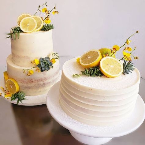 Lemon Wedding Cakes, Lemon Themed Party, Lemon Themed Bridal Shower, Lemon Wedding, Lemon Theme, Citrus Wedding, Bridal Shower Inspo, Lemonade Party, Themed Bridal Shower