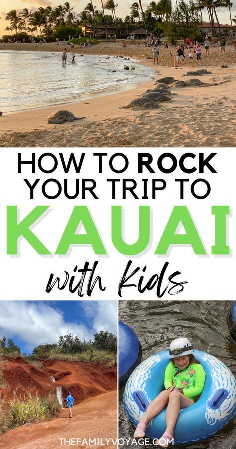 Discover the best things to do in Kauai with kids! From exploring lush landscapes and beautiful beaches to thrilling adventures and cultural experiences, our guide has everything you need to make your family vacation unforgettable. Pin this for tips on exploring Kauai with children! | Kauai with kids things to do | Kauai family trip | Kauai things to do | Kauai Hawaii things to do | Kauai activities with kids | Kauai activities with toddlers #Hawaii #Kauai #familytravel #travel #vacation Honolulu Hawaii Vacation, Kauai With Kids, Kauai Things To Do, Hawaii With Kids, Kauai Activities, Hawaii Vacation Tips, Hawaii Itinerary, Kauai Travel, Hawaii Things To Do