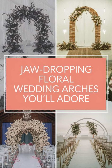 Wedding Arbor Magic: Gorgeous Greenery Ideas for Your Ceremony Curved Wedding Arch Ideas, Diy Wedding Arch Flowers, Wedding Arbor Ideas, Macrame Arch, Arbor Ideas, Diy Wedding Arch, Wedding Arbors, Wedding Arch Ideas, Rustic Wedding Backdrops