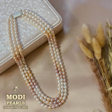 😍 Exceptional 😍 Three Layered 😍 Shaded Color Pearl Necklace 😍 Certified Pearls ✅ Real Freshwater Pearls ✅ 100% Guaranteed ✅ . . . . #modipearls #hyderabadpearls #hyderabadipearls #pearljewelry #pearlnecklace #pearljewelry #hyderabadjewellery #realpearlsjewellery #chennaijewellery #delhijewellers #banglorejewellery #jaipurjewelry #giftingjewellery #silverjewellery Color Pearl Necklace, Jaipur Jewelry, Real Pearls, Three Layer, Pearl Jewelry, Fresh Water, Freshwater Pearls, Pearl Necklace, Silver Jewelry