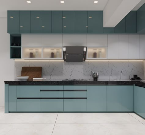 Modular Kitchen Laminate Colour, Kitchen Cupboard Designs Colour, Modular Kitchen Laminate Design, Acrylic Cupboard Designs, Kitchen Laminates Colour, Acrylic Kitchen Cabinets Colors, Kichen Desine Idea Modern, Modern Kitchen Colour Combination, Kitchen Cupboards Design Colour