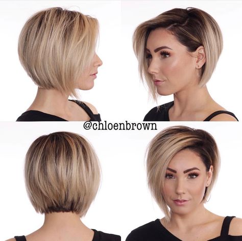 Brown Short Hair, Chloe Brown, Short Hairstyles For Thick Hair, Bob Hairstyles For Fine Hair, Short Hair Color, Penteado Cabelo Curto, Trending Hairstyles, Short Bob Hairstyles, Bob Cut