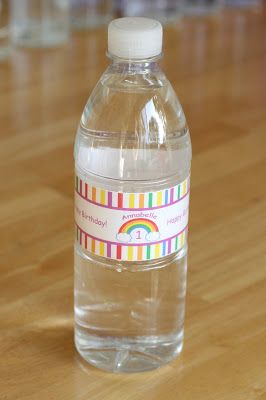 {How-to} Make Custom Water Bottle Labels - Glorious Treats Water Bottle Lables, Water Bottle Labels Free, Diy Water Bottle Labels, Birthday Bottle, Custom Water Bottle Labels, How To Make Water, Diy Water Bottle, Serving Ideas, Bottle Of Water