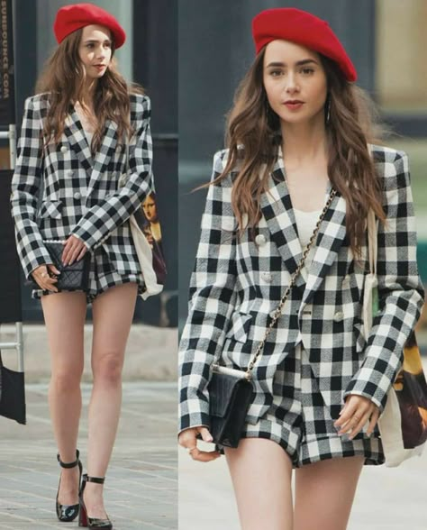 Emily In Paris Lily Collins, Emily In Paris Style, ليلي كولينز, Paris Blogger, Emily In Paris Fashion, Emily Cooper, Emily In Paris Outfits, Blazer Linen, Professional Business Casual