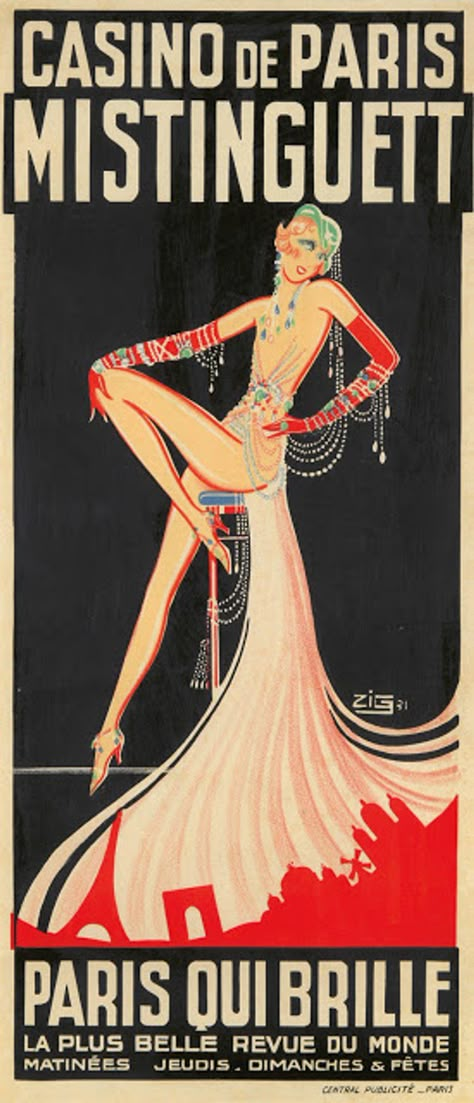 20 Beautiful Vintage Posters of Sexy Parisian Cabaret Dancer Mistinguett from the 1920s and 1930s ~ vintage everyday Cabaret Vintage, Torre Eiffel Paris, French Posters, Vintage French Posters, Paris Art Print, Vintage Burlesque, French Poster, Deco Poster, Paris Vintage