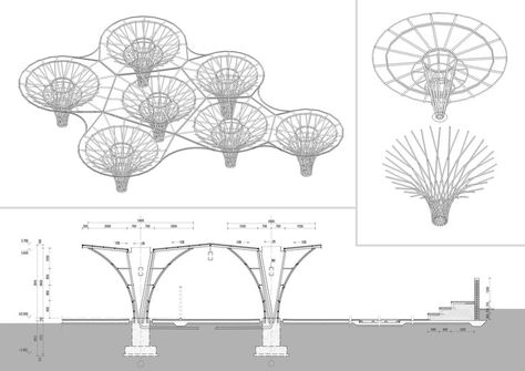 Light Up Garden, Garden Diagram, Bamboo Structure, Bamboo Architecture, Architecture Concept Diagram, Parametric Architecture, Bamboo Garden, Architecture Concept Drawings, Landscape Architecture Design