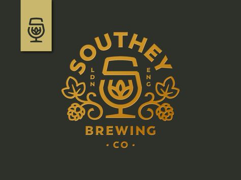 Southey Brewing by Jared Jacob Brewery Logo Design, Beer Logo Design, Brewery Logos, Beer Logos, Brewery Logo, Wine Logo, Beer Logo, Bar Logo, Beer Design