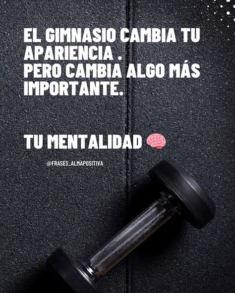 Esta comprobado que el gym es terapéutico! Recuerda para que se convierta en hábito necesitas 21 días.#gym #terapia #saludmental #disiplina #cambios Frases Gym, Frases Fitness, Gym Quotes, Gym Quote, Fitness Girl, Gym Time, Gym Rat, Gym Motivation, Fitness Motivation