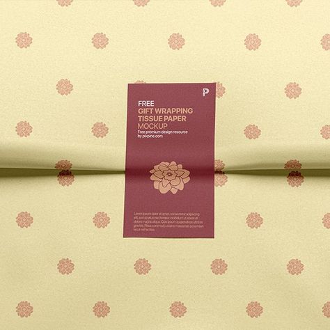 Wrapping Tissue Paper, Lily Photography, Free Packaging Mockup, Tissue Paper Wrapping, Free Mockup Templates, Logo Design Inspiration Branding, Paper Mockup, Brown Box, Graphic Design Inspo