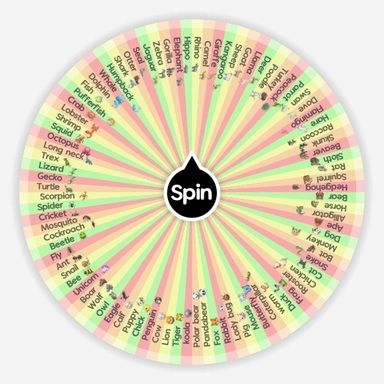 Copy of What animal are you? | Spin The Wheel App Aesthetic Wheel Spinner, Fursona Generator, Oc Spin The Wheel, Animal Generator, Aesthetic Wheel, Character Wheel, Spinning Wheel Game, Wheels Drawing, What Animal Are You