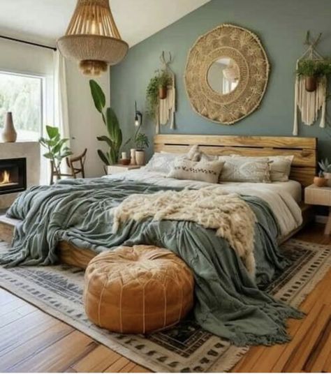 Decor Ideas Bedroom, Bedroom Decor Cozy, Redecorate Bedroom, Bedroom Refresh, Bedroom Green, Master Bedrooms Decor, Bedroom Decoration, Room Inspiration Bedroom, Book Shelf