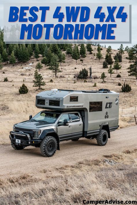 In this article, I have listed 10 Best 4x4 motorhome. These 4x4 RVs or 4WD RVs are perfect for offroading and boondocking in the forest or in the road. Kombi Motorhome, Rv Motorhomes, Best 4x4, Off Road Camper Trailer, Overland Truck, Kombi Home, Truck Driving, Bug Out Vehicle, Rv Truck