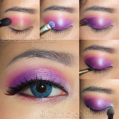 The Brown Skinned Girl's Diary: Purple Eye Makeup Inspired by Elsa the Ice Queen Elsa Makeup, Frozen Makeup, Eye Makeup Halloween, Disney Inspired Makeup, Disney Princess Makeup, Elsa 2, Frozen Jr, Natural Eye Makeup Tutorial, Elsa Costume