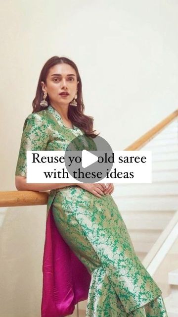 Banarasi Saree Reuse Ideas, Old Saree Reuse Ideas, Reuse Old Sarees Ideas, Saree Reuse Ideas, Banarasi Saree, Pookalam Design, Banaras Sarees, Banarasi Sarees, Indian Sarees