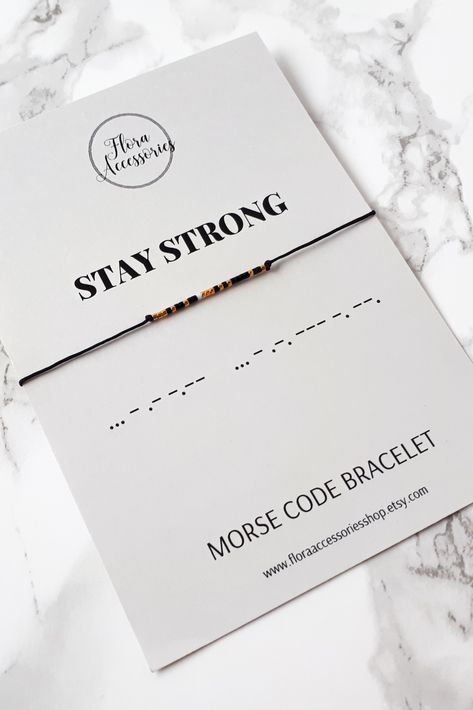 Self Love Jewelry, Gift Ideas Minimalist, Self Care Gift Ideas, Secret Message Bracelet, Morse Code Bracelets, Code Bracelets, String Jewelry, Homemade Bracelets, Diy Bracelets Tutorials