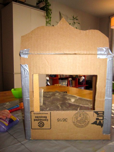 How to Make a Puppet Theater Puppet Show Stage, Kids Puppet Theater, Easy Diy Table, Diy Puppet, Puppet Stage, Theatre Diy, Puppet Theaters, Puppets For Kids, Diy Table Top