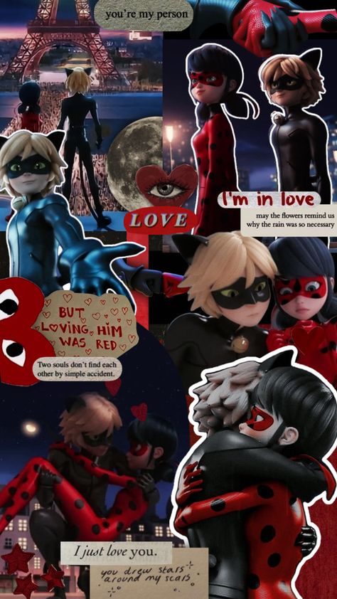 Ladynoir Wallpaper, Mlb Aesthetic, Catnoir And Ladybug, Tikki Y Plagg, Mlb Wallpaper, Disney Princess Artwork, Ladybug Wallpaper, Miraculous Ladybug Oc, Miraculous Wallpaper