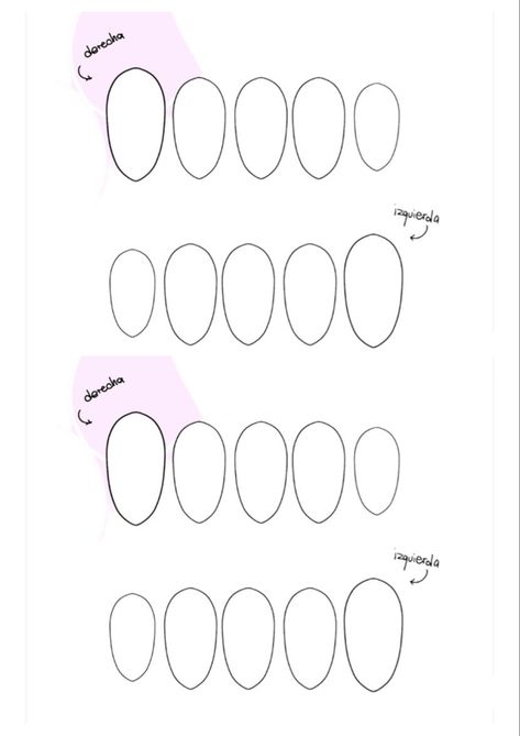 Nail Design Base Drawing, Nail Template Designs, Printable Nail Art, Nail Template, Nails Business, Emoji Game, Fake Nails Designs, Hello Kitty Crafts, Plain Nails