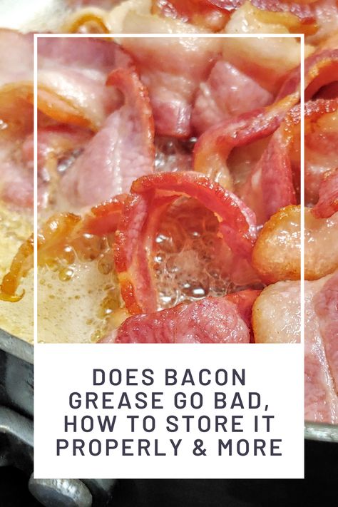 How To Save And Store Bacon Grease, Diy Bacon Grease Container, Store Bacon Grease, Storing Bacon Grease, How To Save Bacon Grease, How To Clarify Bacon Grease, Saving Bacon Grease, Canning Bacon Grease, How To Store Bacon Grease