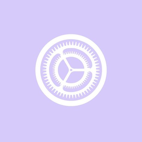 Purple Asthetics Icons, Pastel Purple Settings Icon, Setting Purple Icon, Notes Icons Aesthetic, Settings App Icon, App Icon Purple, Purple Icon, Violet Pastel, Application Iphone