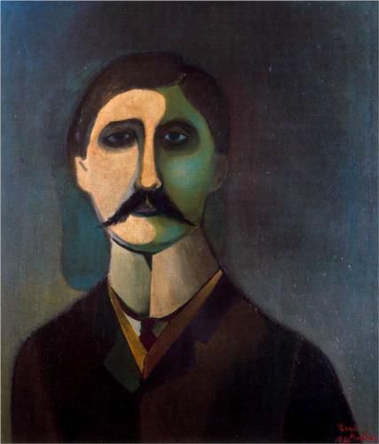 Richard Lindner (German-American: 1901–1978) - Mechanistic Cubism - Marcel Proust Marcel Proust, Writers And Poets, Art Heart, Art Men, Lost Time, Portrait Paintings, Art Et Illustration, Ways Of Seeing, Art Portraits