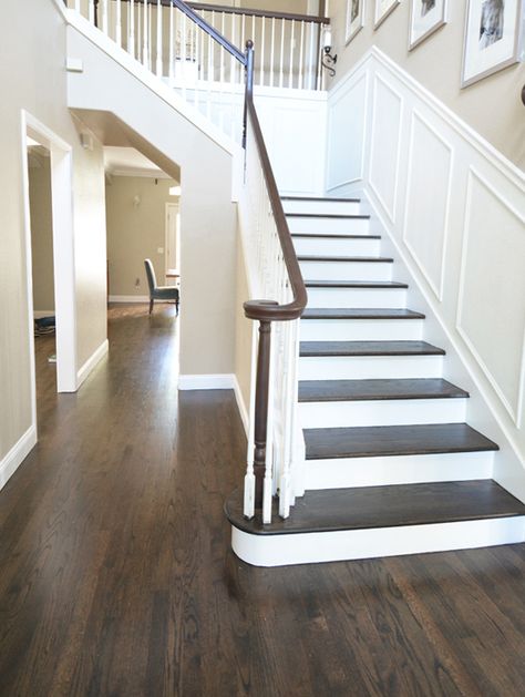 Jacobean Wood Floors, Jacobean Floors Living Room, Oak Hardwood Floors Colors Wood Stain, Jacobean Floor Stain, Dark Floor Stain, Jacobean On White Oak, Jacobean Floors, Hardwood Floors Refinish, Dark Hardwood Floors Living Room