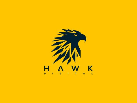 Hawk Logo by Ben Naveed 🇺🇸 Hawk Logo Design, Hawk Logo, Eagle Vector, Eagle Design, Eagle Logo, Studio Logo, Premade Logo, Creative Logo, Vector Logo