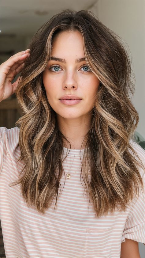 49 Stunning Summer Haircuts with Long Layers to Inspire Your Next Look Long Hair Layers Balayage, Long Hair Soft Waves, Haircuts With Long Layers, Bob Black Women, Fluffy Bob, Summer Haircut, Hair Stripes, Fall Blonde Hair Color, Haircuts 2024