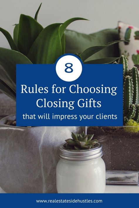 Killer closing gift ideas for buyers, sellers, and investors. #closinggifts #realtorlife #realestate Closing Gifts For Buyers, Closing Gift Ideas, Real Estate Client Gifts, Real Estate Closing, Real Estate Closing Gifts, Staff Motivation, Real Estate Gifts, Real Estate Articles, Real Estate Career