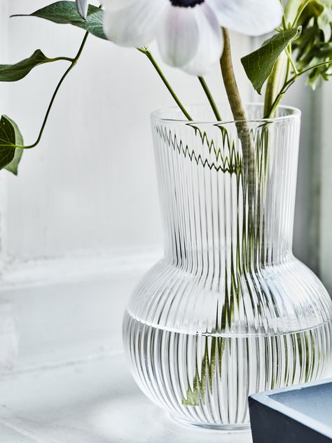 Put a twinkle in your sill - IKEA Ikea Vases, Vase Cute, Ikea Uk, Minimalist Brand, Ikea Shopping, Table Setting Decor, Clear Glass Vases, Ikea Family, Glass Cabinet Doors