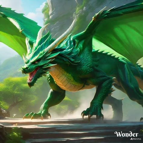 Welsh Green Dragon, Emerald Green Dragon, Green Dragons, Emerald Dragon, Dragon Story, Dragon Hunters, Types Of Dragons, Snake Wallpaper, Legendary Dragons