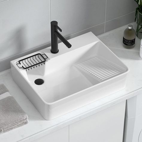 Whatsapp/Wechat: +8618316066663 Email: salesinquiry@xindeliceramic.com Small Utility Sink, Laundry Counter, Laundry Room Utility Sink, Outdoor Laundry Rooms, Wash Basin Bathroom, Clothes Washing, Washing Basin, Utility Cupboard, Sinks Bathroom