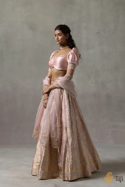 Pure Handloom Banarasi Lehengas - Tilfi Kalki Fashion Lehenga, Silk Lehenga Banarasi, Saree Outfit, 2025 January, Brocade Lehenga, Satin Lehenga, Blouse Lehenga, Rococo Fashion, Lehenga Choli Wedding