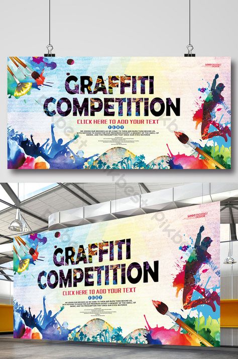 Graffiti Competition Art Poster Display Board#pikbest#Templates#Poster#Promotion Graffiti Art Wall, Poster Design Competition, Doodle Graffiti, Competition Poster, Poster Promotion, Contest Poster, College Poster, Poster Competition, Creative Banners