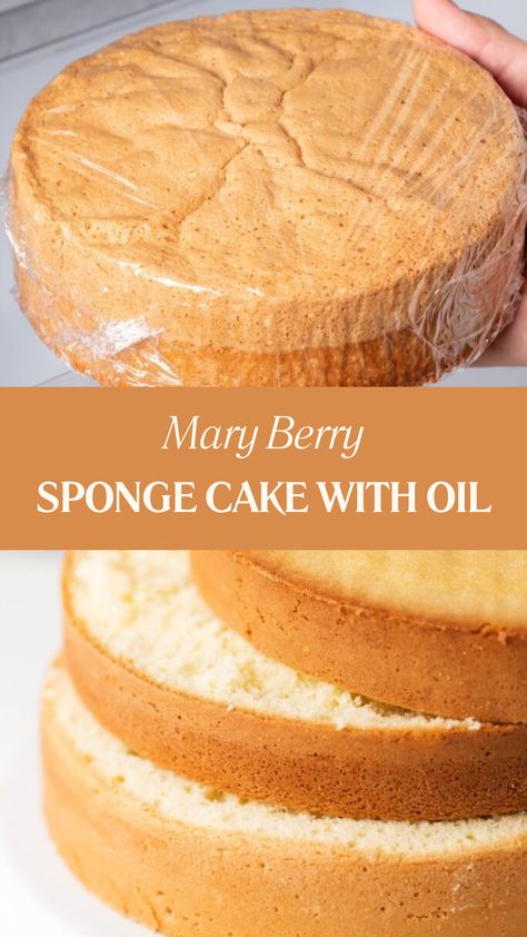 Mary Berry Sponge Cake With Oil The Best Sponge Cake Recipe, Vanilla Sponge Cake Recipe With Oil, Birthday Sponge Cake, Moist Sponge Cake Recipe Easy, Perfect Sponge Cake Recipe, Simple Sponge Cake Recipe, Best Sponge Cake Recipe, Homemade Sponge Cake, Sponge Cake Recipe Best