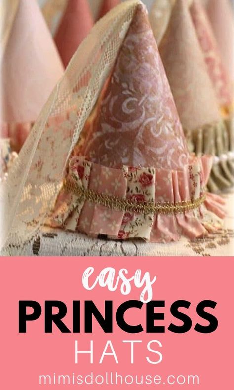 Princess Party Diy, Vintage Princess Party, Diy Princess Costume, Princess Baby Shower Ideas, Princess Ideas, Princess Crafts, Birthday Party Princess, 1st Birthday Party For Girls, Princess Hat