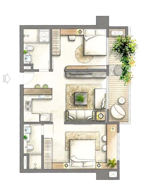 Autocad Floor Plan, 3d Floor Plans, 3d Floor Plan, Layout Plan, Interior Design Presentation, Interior Design Sketches, Apartment Floor Plans, Sims House Plans, Tiny House Floor Plans