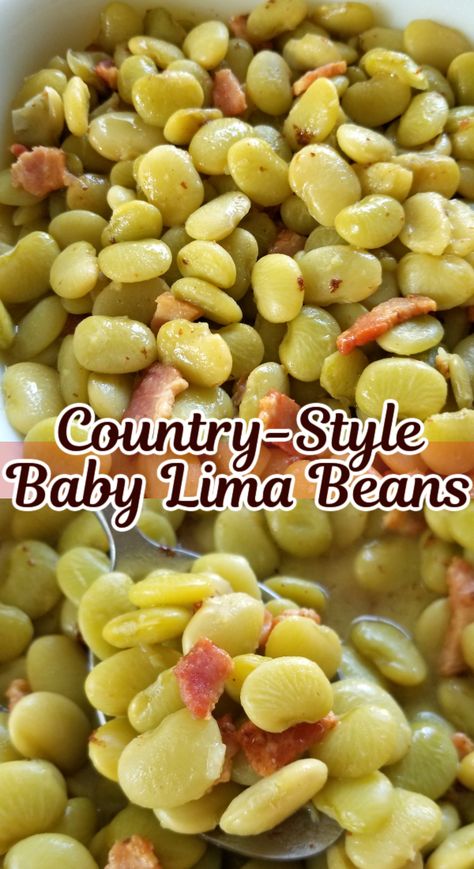 A no-fail recipe for tender baby lima beans (butterbeans) cooked low and slow with bacon the Southern way. Baby Lima Beans Crockpot, Crockpot Butter Beans, Baby Lima Bean Recipes, Lima Beans Recipe Southern, Lima Beans Recipes, Lima Beans In Crockpot, Lima Beans Recipe, Cooking Lima Beans, Baby Lima Beans