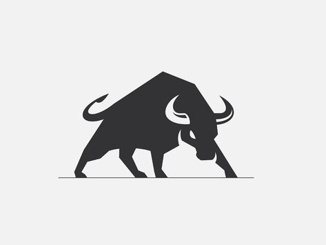 Bull Logo by Yoga Perdana on Dribbble Toro Vector, Toro Logo, Taurus Logo, Bull Images, Bull Tattoos, Bull Art, Bull Logo, Inspiration Logo Design, Marketing Logo