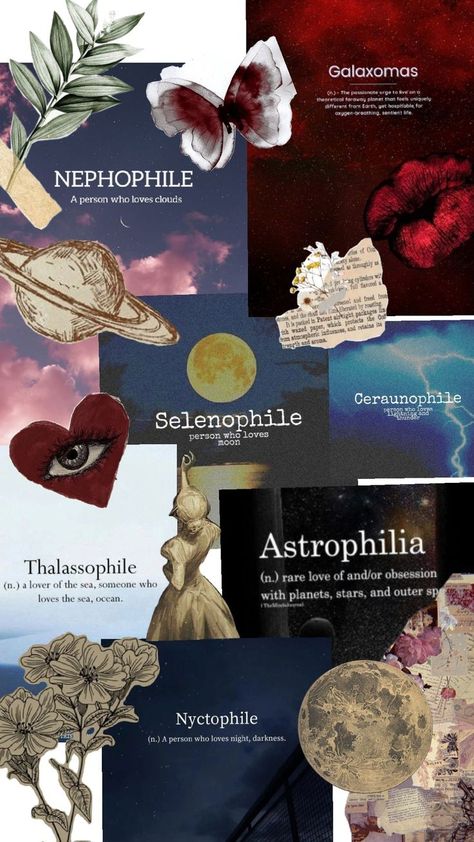 aestrophile selenophile nephophile Selenophile Aesthetic Wallpaper, Aesthetic Galaxy, Unique Words Definitions, Words That Describe Feelings, Love Moon, Just Happy Quotes, Word Definitions, Unique Words, Cool Backgrounds