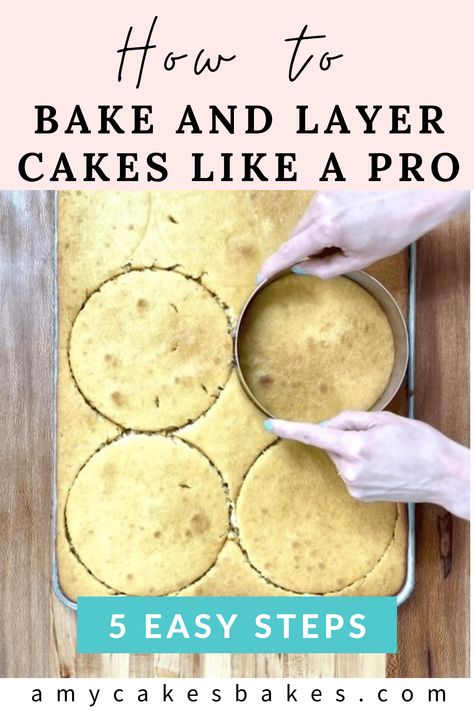 Professional Cake Recipe, Layering Cakes, Stacking Cakes, Specialty Breads, Cake Rings, Moist Cake Recipe, How To Stack Cakes, Baking Secrets, Cake Hacks