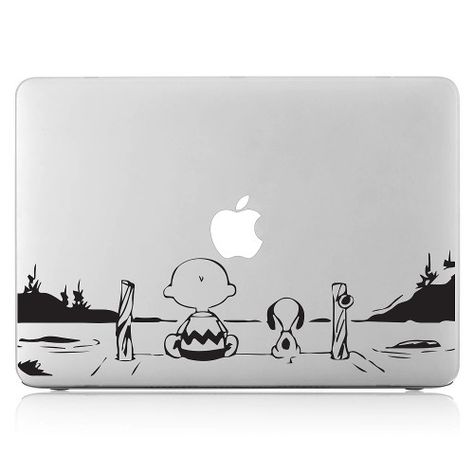 snoopy Laptop / Macbook Vinyl Decal Sticker Stickers For Macbook, Macbook Air Stickers, Macbook Decal Stickers, Mac Stickers, Unique Decals, Snoopy And Charlie Brown, Macbook Covers, Tree Decals, Macbook Stickers