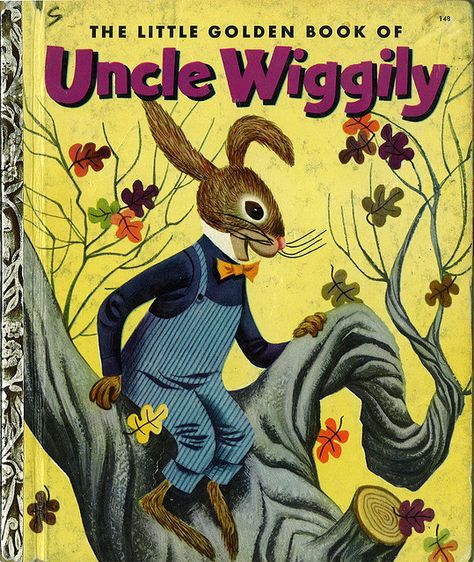 Uncle Wiggily - Illus. by Mel Crawford, 1953. Uncle Wiggly, Classic Childrens Books, Golden Books, Childhood Books, Books Vintage, Golden Book, Story Books, Children Books, Illustration Vintage