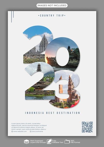 PSD travel destination poster template s... | Premium Psd #Freepik #psd Elegant Calendar Design, Company Calendar Design Ideas, Simple Calendar Design, Company Calendar Design, Calendar Ideas Design, Calendar Design Ideas Creative, Calendar Poster Design, Design Kalender, Graphic Design Travel