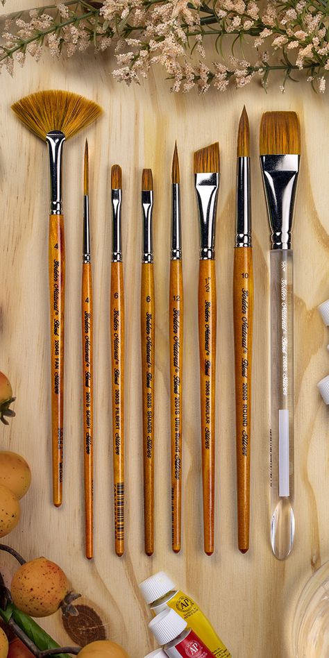 Art And Craft Tools, Brushes Paint, Watercolor Supplies, Art Studio Organization, Painting Brushes, Artsy Aesthetic, Acrylic Paint Brushes, Brush Paint, Art Painting Tools