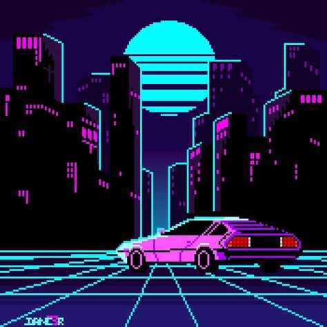 Synthwave City, Hyperpop Wallpaper, Synthwave Fashion, Futuristic Concept Art, Synthwave Aesthetic, Retro Synthwave, Retro Games Wallpaper, 80's Sunglasses, Dmc Delorean