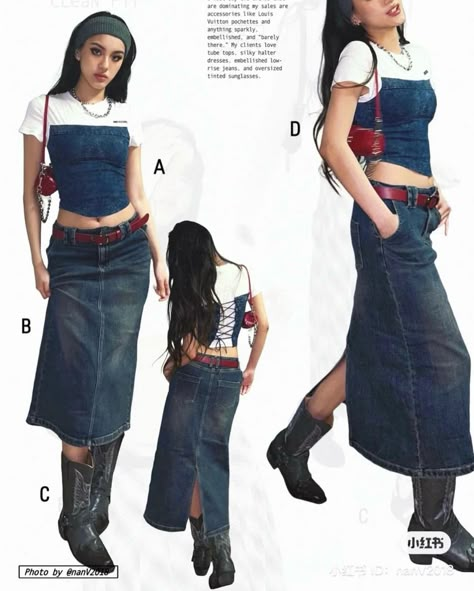 90s Inspired Outfits, Fest Outfits, 2000s Fashion Outfits, 가을 패션, Clothing Hacks, Casual Style Outfits, 2000s Fashion, Kpop Outfits, Lookbook Outfits