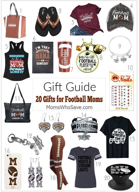 Gift Guide -- 20 Gifts for Football Moms  https://momswhosave.com/2018/11/gifts-for-football-moms.html/ …  #deals #gifts #giftguide #football #footballmom Team Mom Gift Ideas, Baseball Mom Gift Ideas, Football Team Mom, Team Mom Gifts, Soccer Mom Gifts, Football Moms, Football Mom Gifts, Baseball Mom Gifts, Football Diy